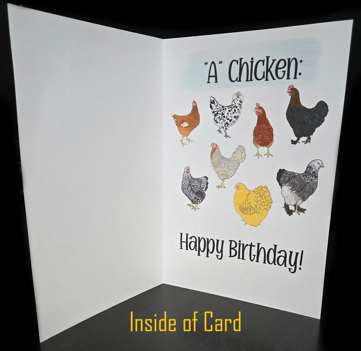 "A Chicken" Birthday Card